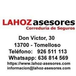 Horario de apertura Lahoz Asesores Correduría de Seguros, Tomelloso