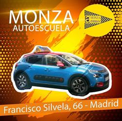 Horario de apertura Autoescuela Monza, Madrid