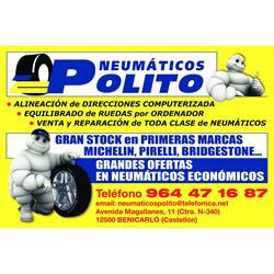Horario de apertura Neumáticos Polito, Benicarló