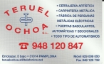 Teruel Ochoa S.l. en Pamplona (Rochapea) - Horario de apertura