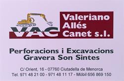 Horario de apertura Valeriano Alles Canet S.L., Ciutadella de Menorca