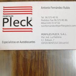 Horario de apertura Perfiles Pleck, Benissa