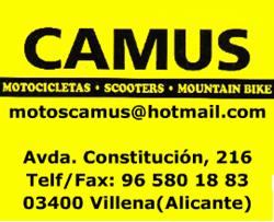 Horario de apertura Motos Camus, Villena