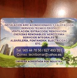 Horario de apertura Tecnibomar, Elche