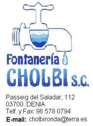 Horario de apertura Fontaneria Cholbi, Saladar
