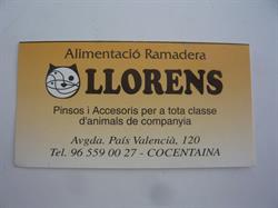 Horario de apertura Alimentacio Ramadera Llorens, Cocentaina