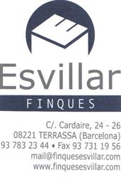 Horario de apertura Esvillar Finques, Terrassa