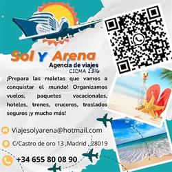 Viajes Sol y Arena S.L. en Madrid (Carabanchel) - Horario de apertura