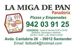Horario de apertura La Miga de Pan, Santander