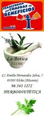 Horario de apertura Herbolario la Botica, Elche