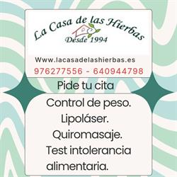 La Casa de Las Hierbas en Zaragoza (San José) - Horario de apertura