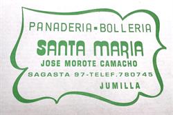 Horario de apertura Panaderia Santa Maria C.B., Jumilla