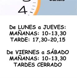 Horario de apertura Herboristería Herbasana, Canals