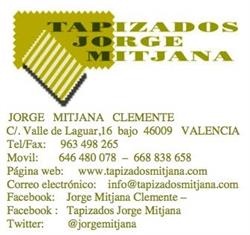 Tapizados Jorge Mitjana en Valencia (Campanar) - Horario de apertura