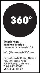Horario de apertura 360 Grados Lavandería Industrial, Lorquí