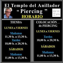 El Templo del Anillador Piercing en Málaga (Distrito Centro) - Horario de apertura