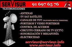 Horario de apertura Servisur Telecomunicaciones, Fuenlabrada