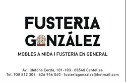 Horario de apertura Fustería González, Centelles