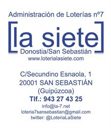 Horario de apertura Administracion de Loterias Numero 7, Donostia-San Sebastián