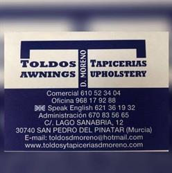 Horario de apertura David Moreno. Toldos. Tapicerías. Cerramientos de Aluminio., San Pedro del Pinatar