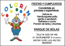 Horario de apertura Colorin, San Sebastián de los Reyes
