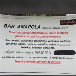 Horario de apertura Bar "Amapola" - Gasteiz, Araba,