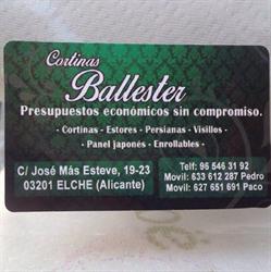 Horario de apertura Cortinas Ballester, Elche