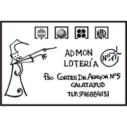 Horario de apertura Administración de lotería Nº 1 de Calatayud, 