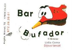 Horario de apertura Bar Bufador, Olot