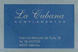 La Cubana Complementos en Valencia (Eixample) - Horario de apertura
