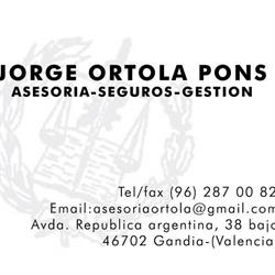 Horario de apertura Asesoría Ortolá, Gandia