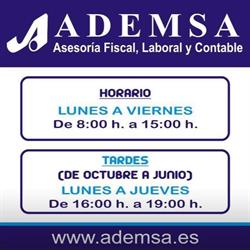 Horario de apertura Asesoría Ademsa Don Benito,
