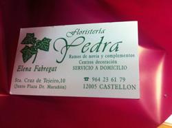 Horario de apertura Floristería Yedra, Castellón de la Plana