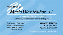 Horario de apertura HEREDEROS DE MARIA DIAZ MUÑOZ S.L., Yecla