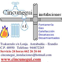 Horario de apertura Cincunegui Instalaciones S.l., Astrabudúa