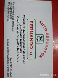 Horario de apertura Auto-Repuestos Fernando S.L., Lepe