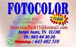 Horario de apertura Fotocolor Flash, Elche