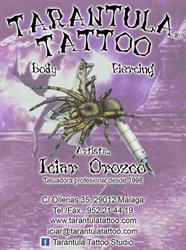 Horario de apertura Tarantula Tattoo Estudio, Málaga