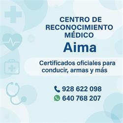 Horario de apertura Reconocimiento Medico Aima, Arucas