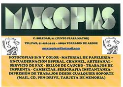 Horario de apertura Maxcopias Reprografia, Torrejón de Ardoz