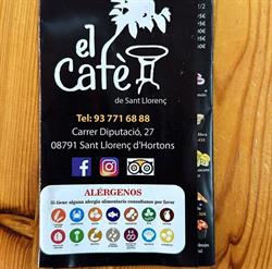 Horario de apertura El Cafe, Sant Llorenç d'Hortons