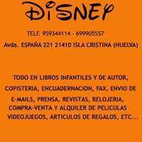Horario de apertura Libreria Papeleria Disney, Isla Cristina