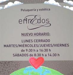 Horario de apertura Peluquería Enredos, Segovia