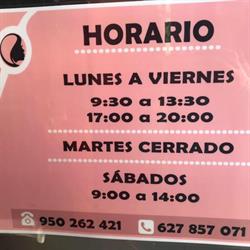 Horario de apertura Silvia Peluqueria, Almería