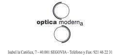 Horario de apertura Optica Moderna, Segovia