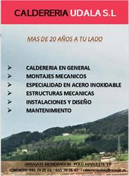 Horario de apertura Calderería Udala, Arrasate
