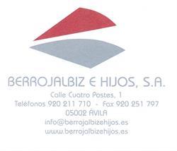 Horario de apertura Berrojalbiz e Hijos S.a., Ávila