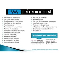 Horario de apertura Electricidad Páramos S.l., A Esfarrapada