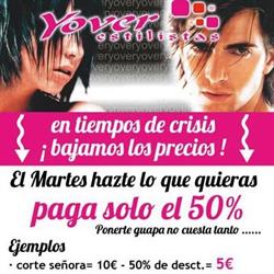 Horario de apertura Yover Estilistas, Aguadulce