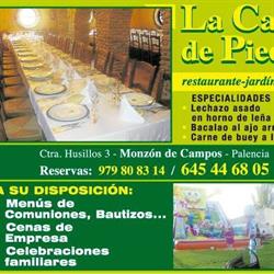 Horario de apertura Hosteleria de Monzon Restaurante La Casa de Piedra, Monzón de Campos